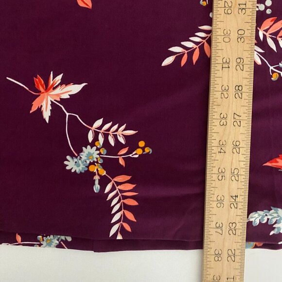 Ann Taylor Purple Floral Faux Wrap Dress Size M Sleeveless Tie Waist - Picture 10 of 11